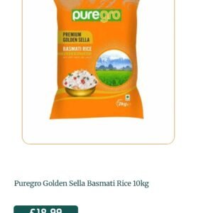 Puregro Golden Sella Basmati Rice 10kg